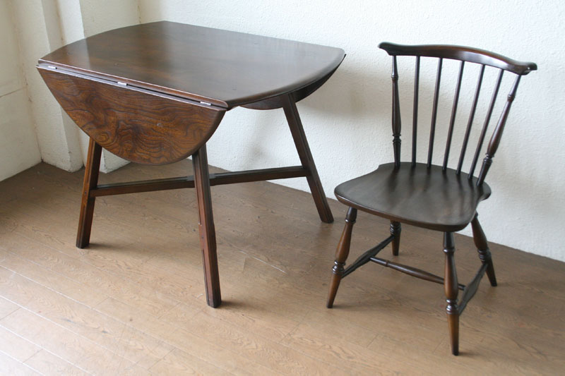 Ercol Oval Drop Leaf Table / アーコール ドロップ リーフ