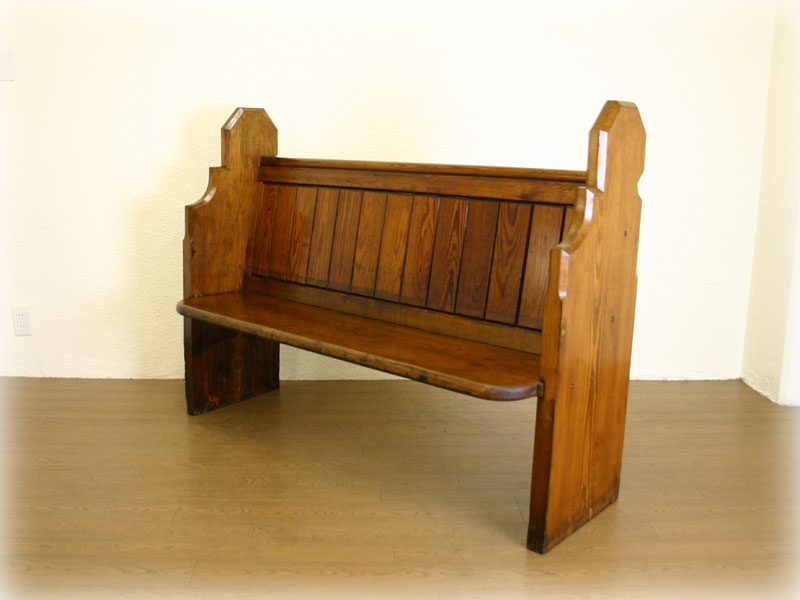 アンティーク 木製ベンチ 教会の長椅子 チャーチベンチ /SL2 - 椅子