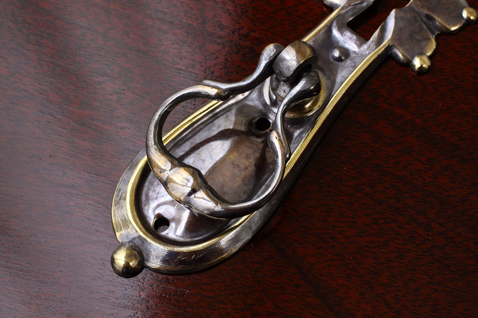 真鍮製 ペデスタルハンドルキーホール(鍵穴)付き 95サイズ