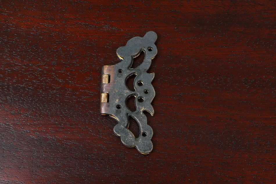 真鍮製バタフライヒンジ (丁番) 59×74 アンティーク仕上げ
