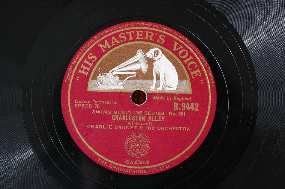 SPレコード盤　10インチ25cm ～CHARLIE BARNET & HIS ORCHESTRA～