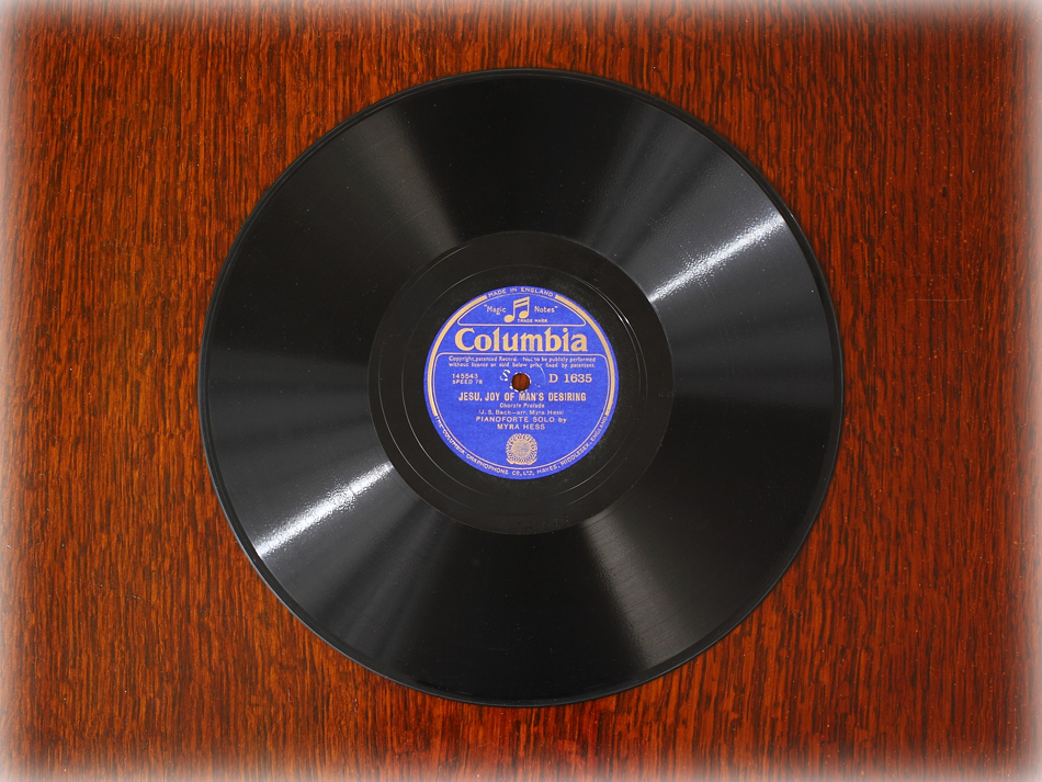 SPレコード盤　10インチ25cm ～PIANOFORTE SOLO by MYRA HESS～ 