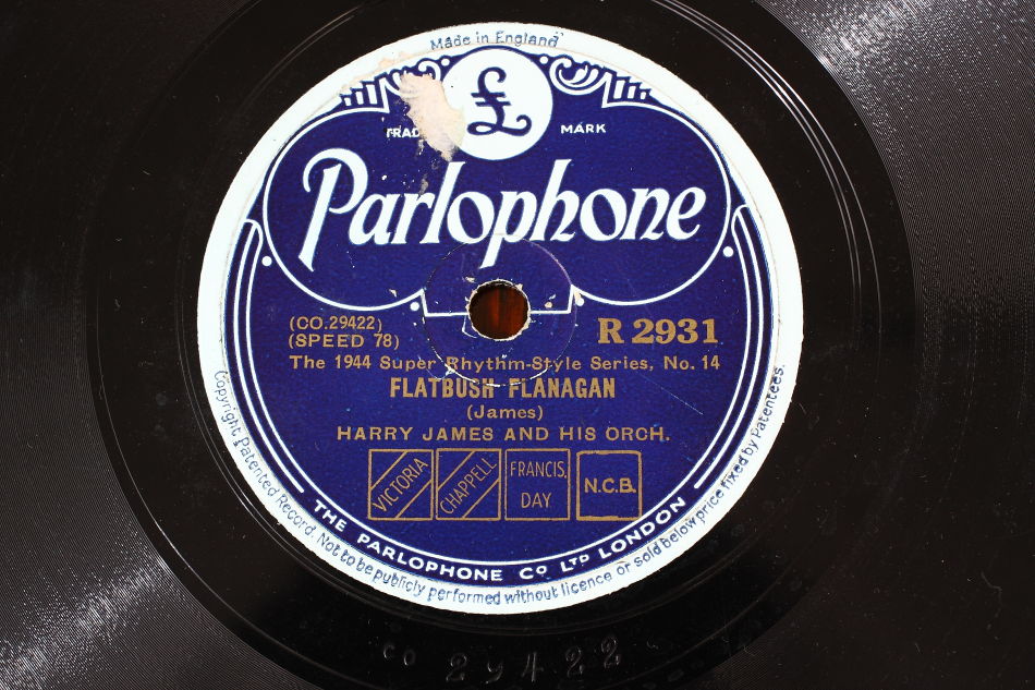 SPレコード盤　10インチ25cm ～HARRY JAMES AND HIS ORCH.～