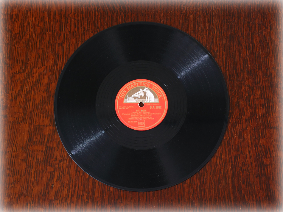 SPレコード盤　10インチ25cm ～MARIO LANZA～