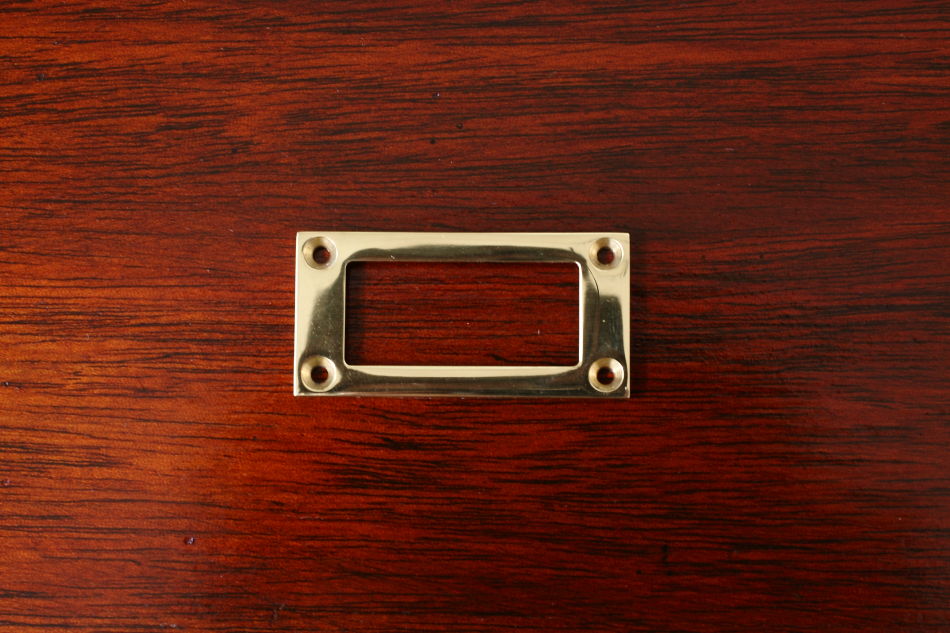 真鍮製カードフレーム 50×25