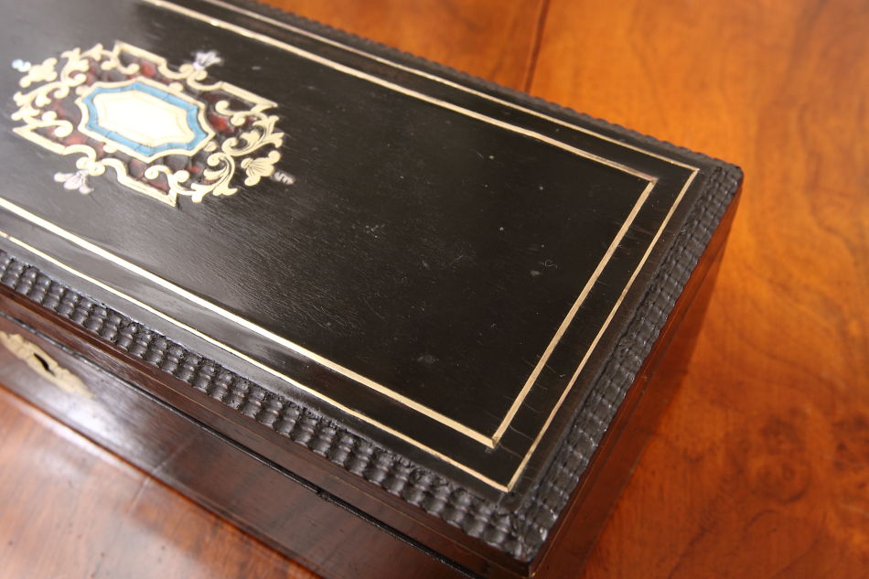 ナポレオン3世NAPOLEON IIIスタイル インレイ カスケットボックス