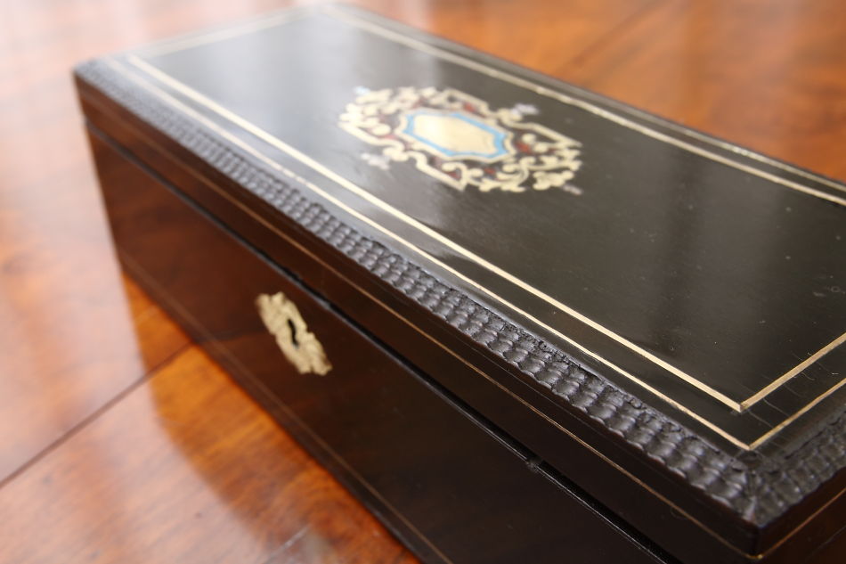 ナポレオン3世NAPOLEON IIIスタイル インレイ カスケットボックス