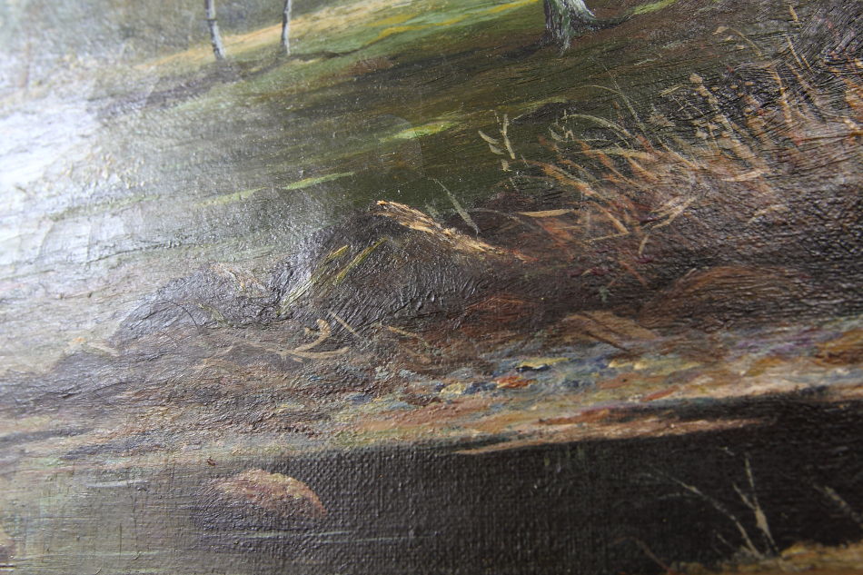 A River Scene in the Highlands/ Oil painting
