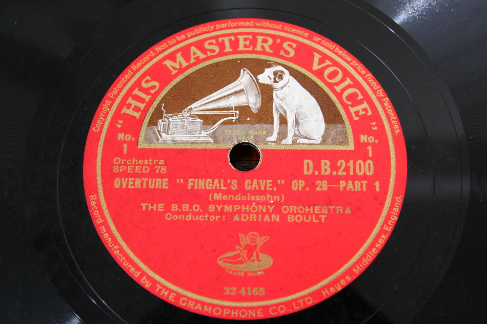SPレコード盤　12インチ30cm ～THE B.B.C. SYMPHONY ORCESTRA～