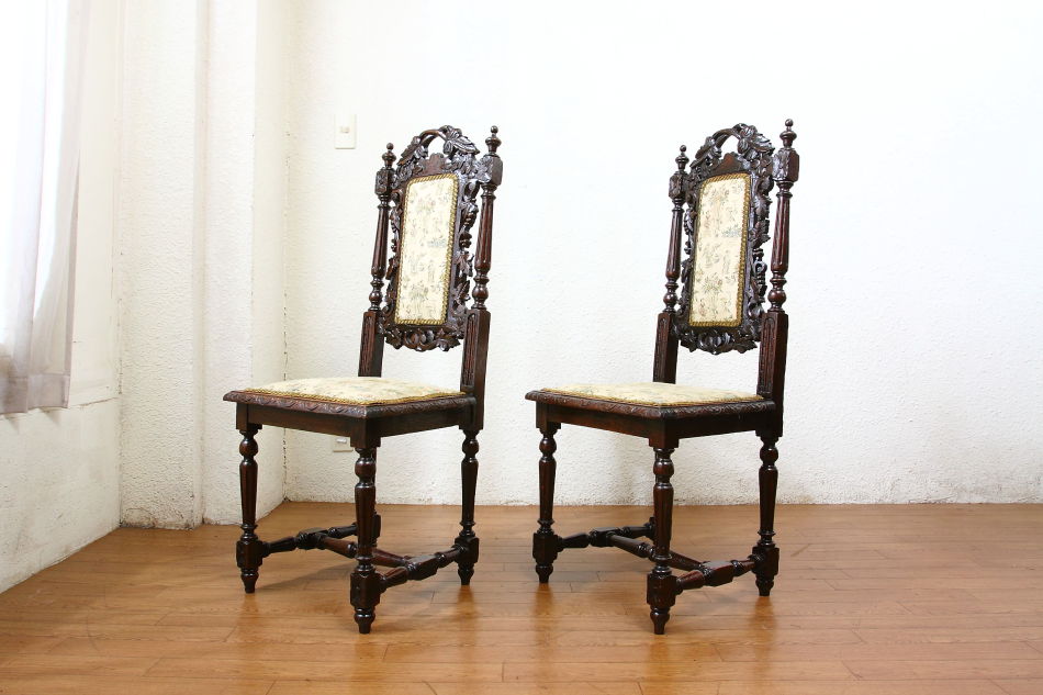 ヴィクトリアン ゴシックホールチェア｜アンティーク家具・照明