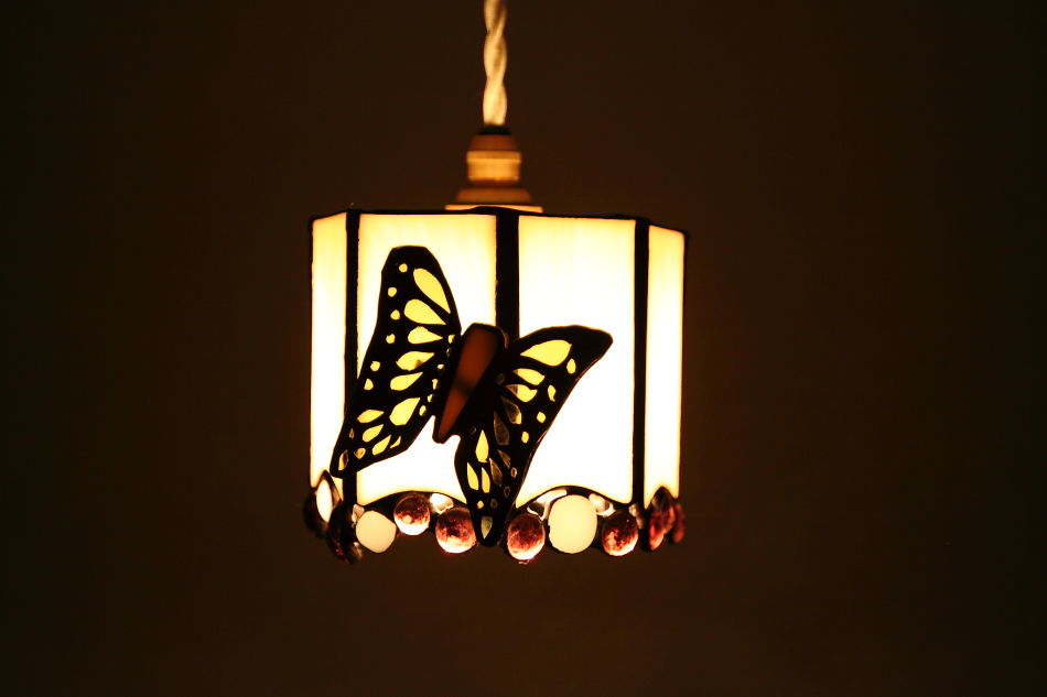 ニドnido ステンドグラス ランプ ”パピヨンpapillon”
