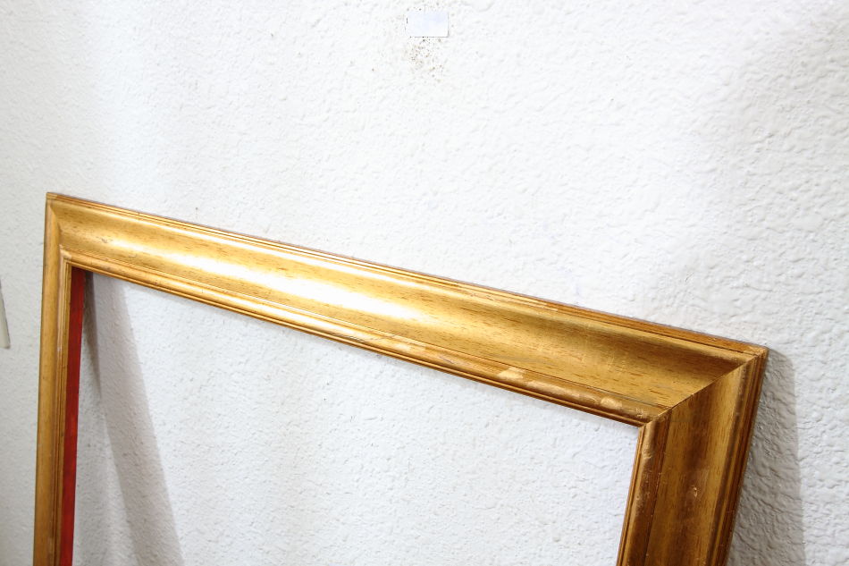 ソリッドハードウッド ゴールドギルト ピクチャーフレーム 78cm×67cm 