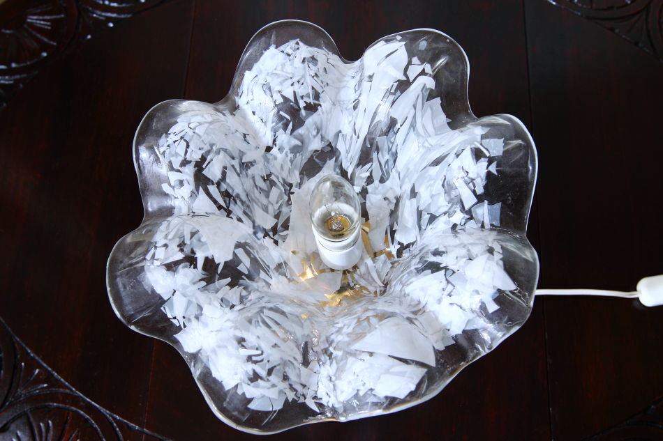 ムラーノガラス フローラルスタイル テーブルランプ
