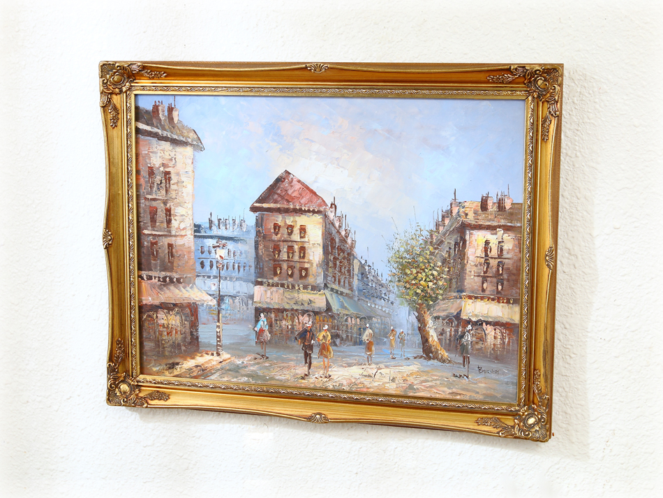 Parisienne Street Scene / Oil Painting｜アンティーク家具・照明の 