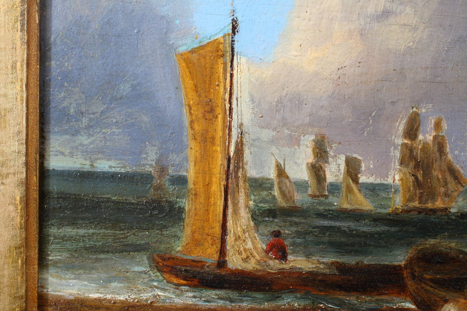 Coastal Shipping / Oil Painting