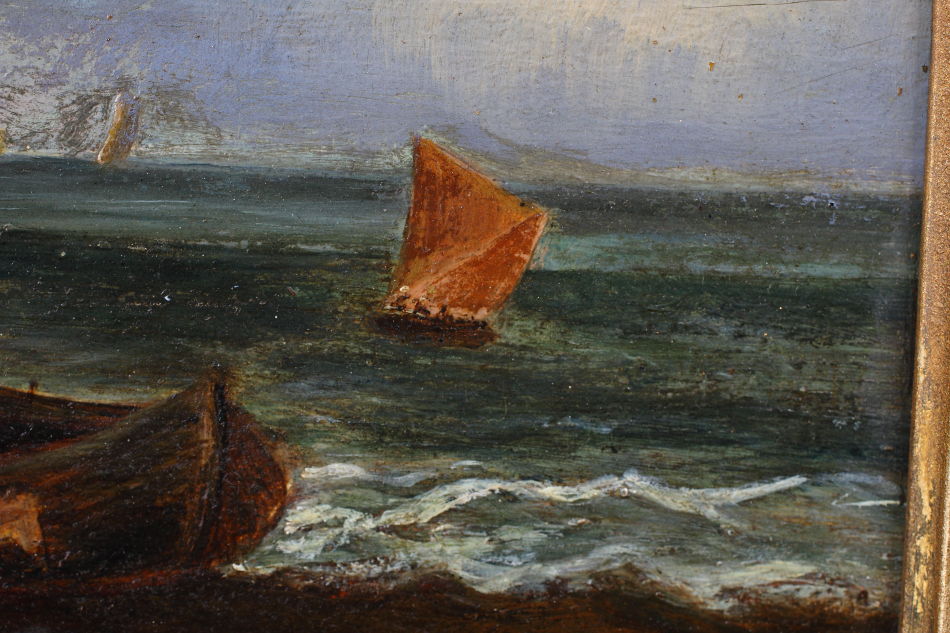 Coastal Shipping / Oil Painting