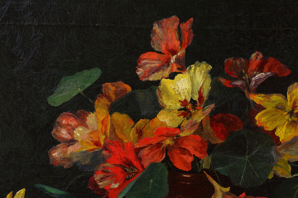 Flowers in a Vase  / Oil Painting