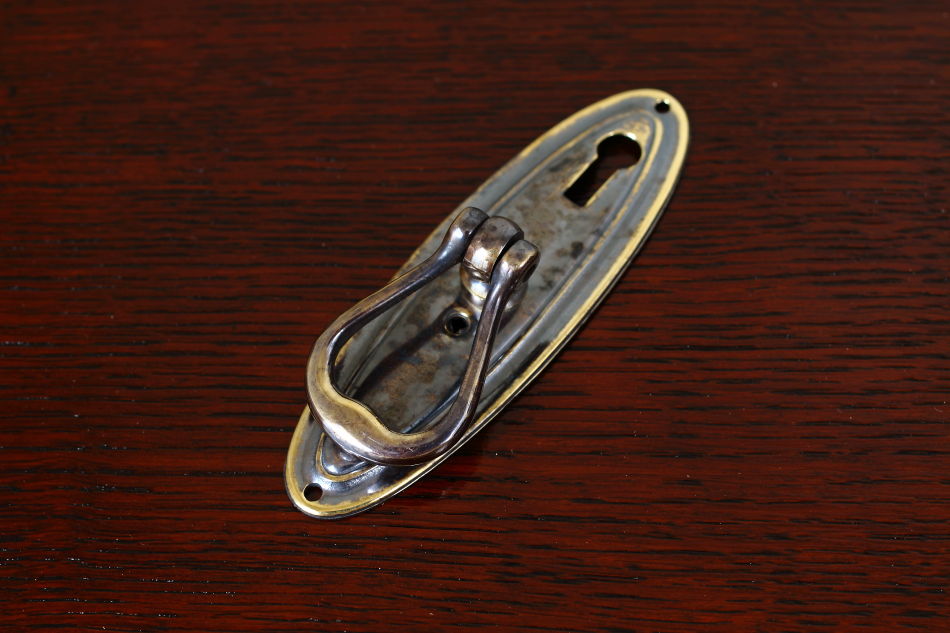 真鍮製 ペデスタルハンドル サイズ キーホール(鍵穴)付き83サイズ