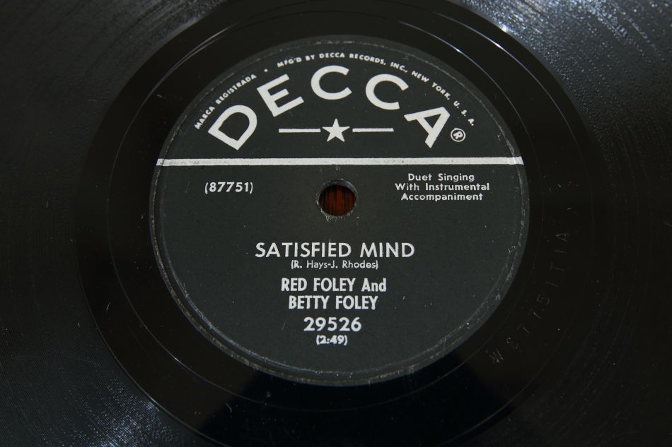 SPレコード盤　10インチ25cm ～RED FOLEY&BETTY FOLEY ～