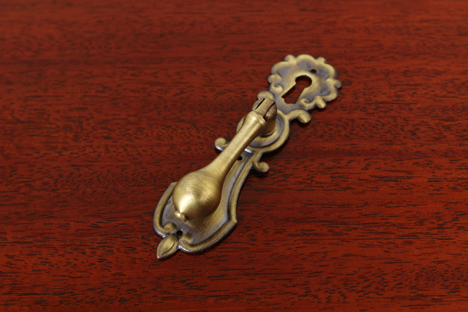 真鍮製 ペデスタルハンドル サイズ キーホール(鍵穴)付き96サイズ