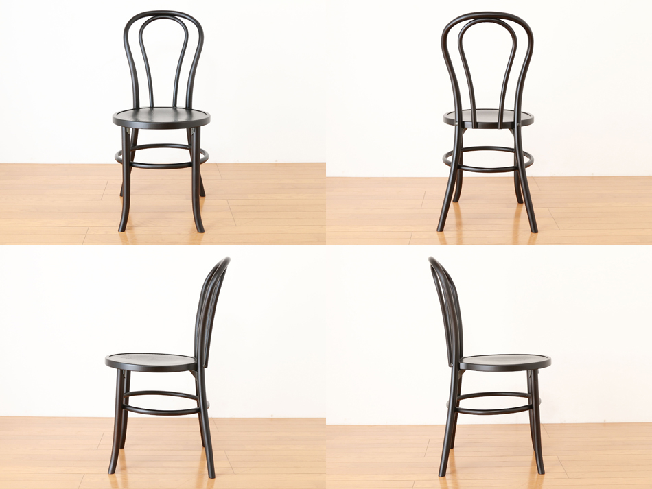 ページドPaged ベントウッドスタッキングチェア No18 / ダークウェンジ