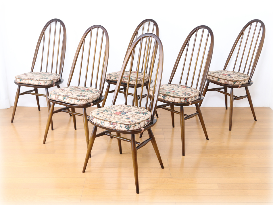 アーコールERCOL クエーカーチェア6脚セット