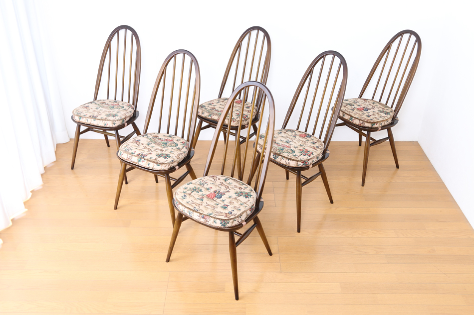 アーコールERCOL クエーカーチェア6脚セット