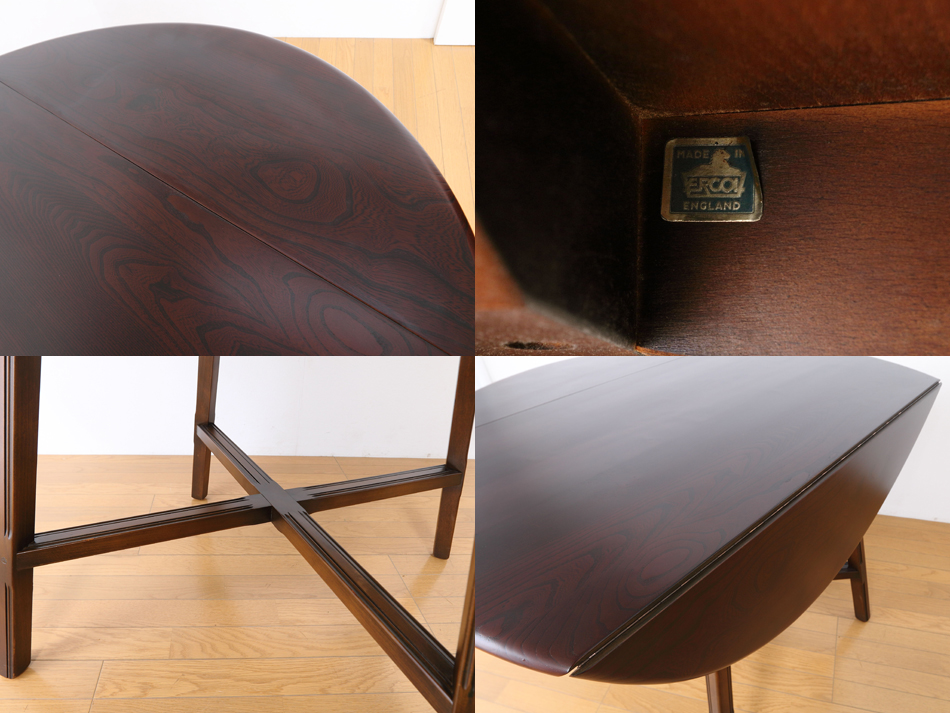 アーコールERCOL No377 ウィンザードロップリーフテーブル /ブルーラベル