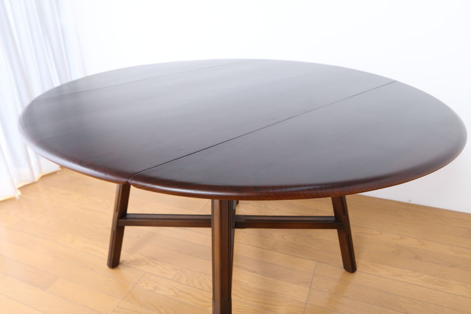 アーコールERCOL No377 ウィンザードロップリーフテーブル /ブルーラベル