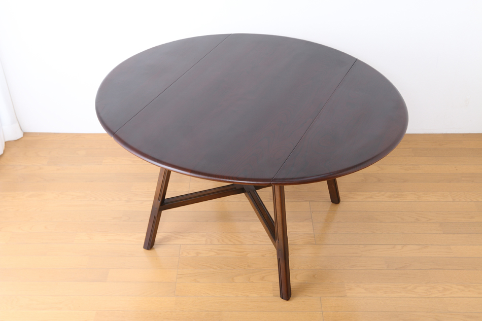 アーコールERCOL No377 ウィンザードロップリーフテーブル /ブルーラベル