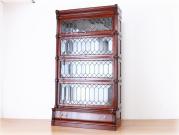 グローブヴェルニッケGlobe Wernicke 5スタッキングステンドグラスマホガニーブックケース