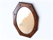 アールデコスタイル クオリティオークフレーム オクタゴナルミラー