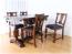 スーパークオリティフローラル&バルボス チューダーオーク ダイニング5点セット