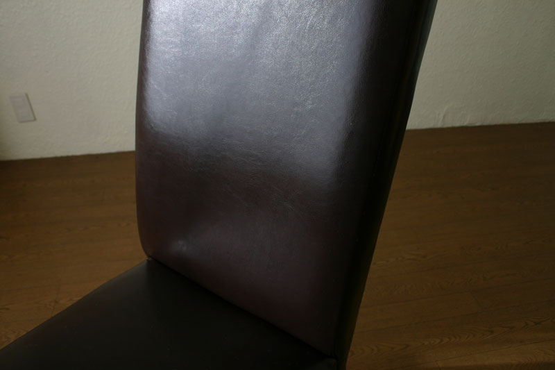 ブラックレザーチェア 