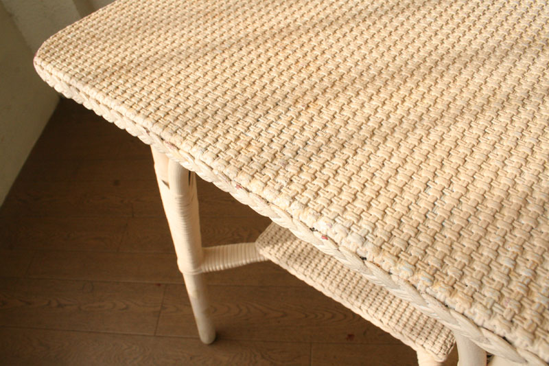 ロイドルームLLOYD LOOM2ティアテーブル(サーモンピンク)