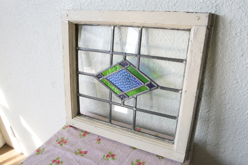 ステンドグラス　40×37