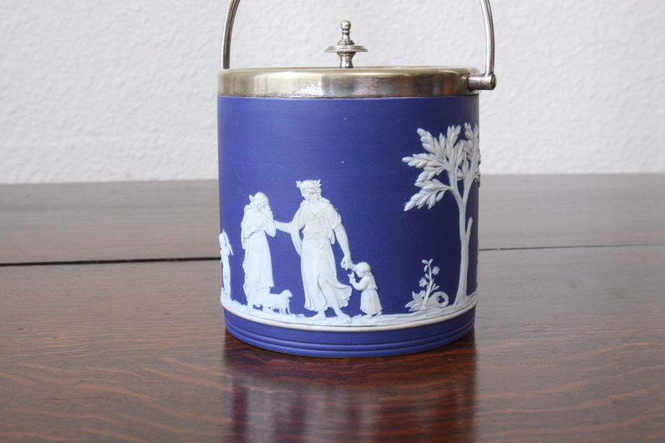 ウェッジウッドWedgwood ジャスパーJasper ビスケットバレル