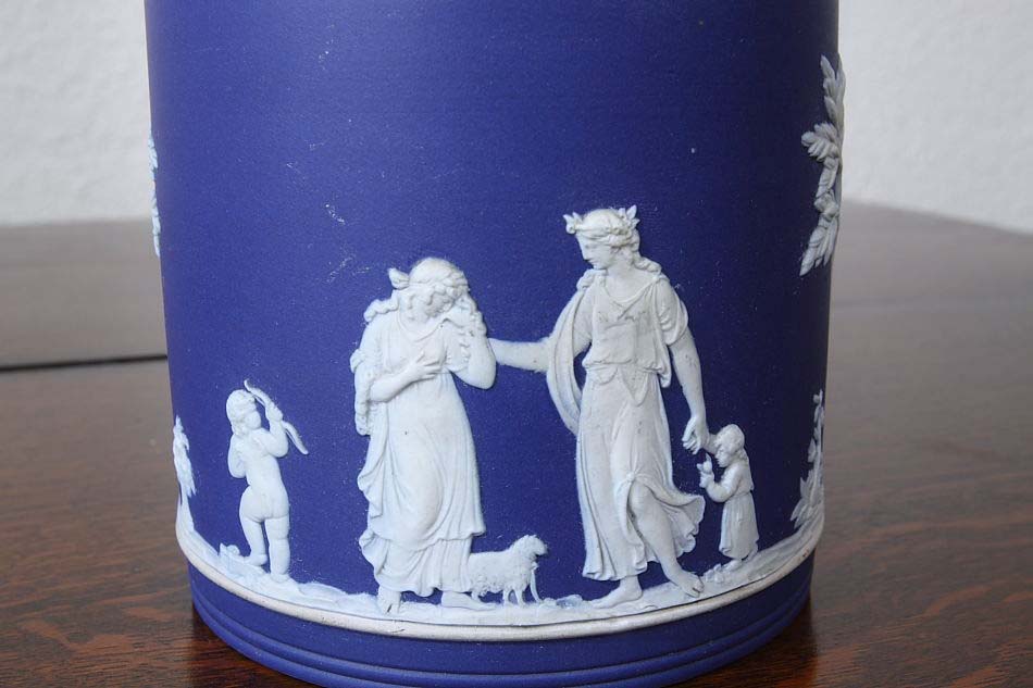 ウェッジウッドWedgwood ジャスパーJasper ビスケットバレル