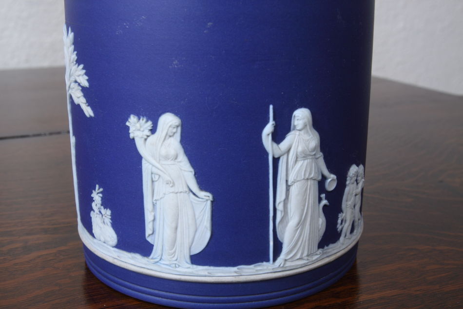 ウェッジウッドWedgwood ジャスパーJasper ビスケットバレル