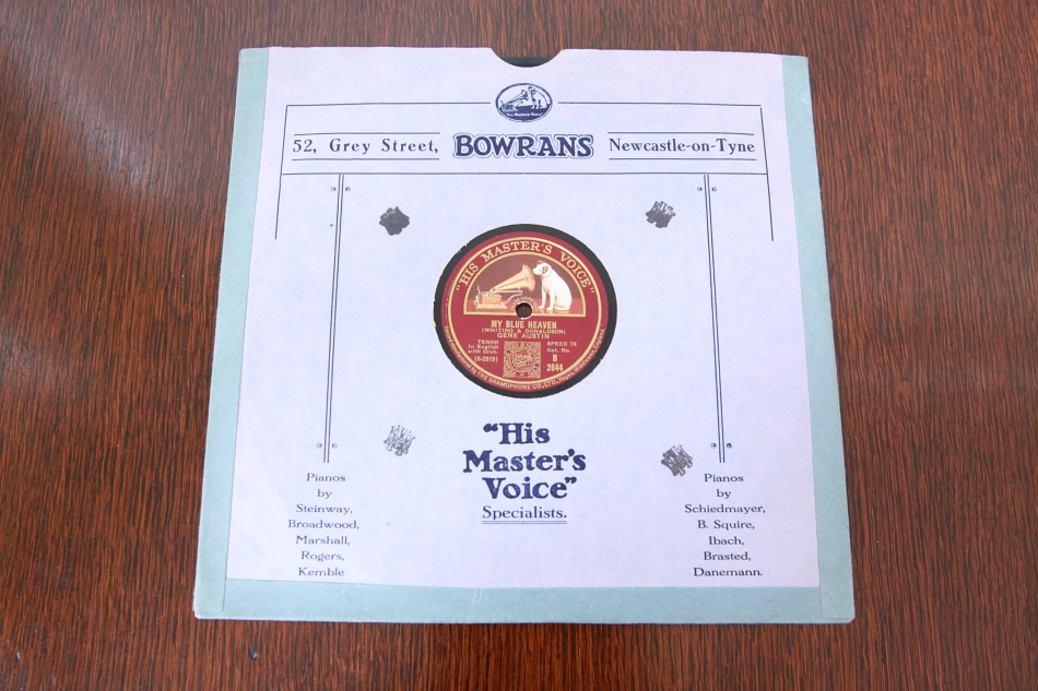 SPレコード盤　10インチ25cm　7　～MY BLUE HEAVEN～