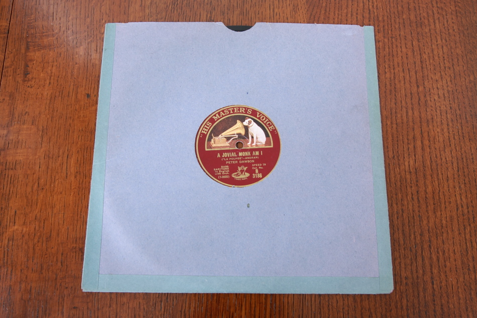 SPレコード盤　10インチ25cm　20　～THE ADMIRAL'S BROOM～