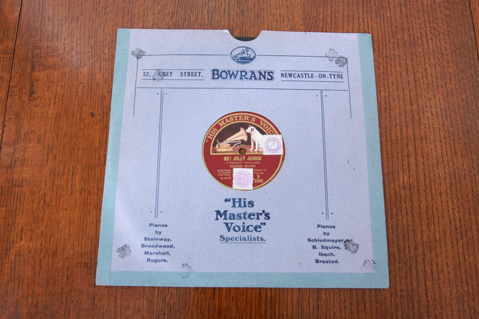 SPレコード盤　10インチ25cm　22　～HO! JOLLY JENKIN～