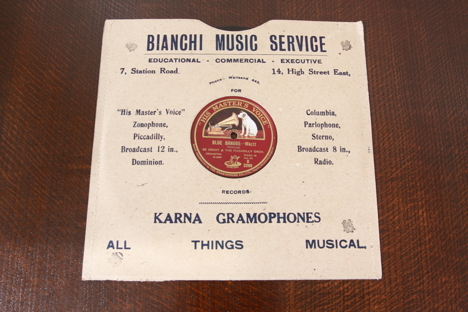 SPレコード盤　10インチ25cm　42　～BLUE DANUBE～