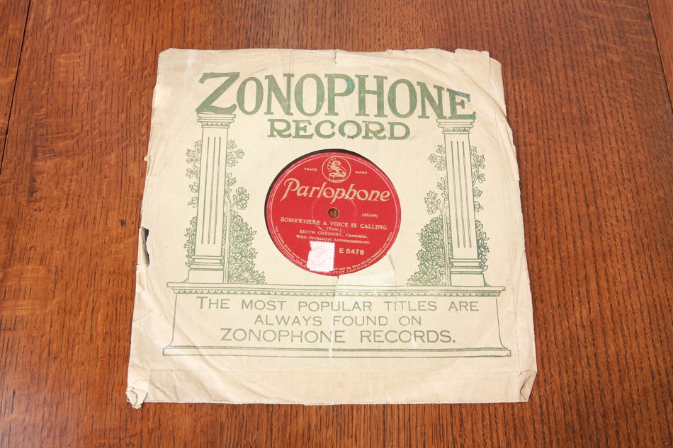 SPレコード盤　10インチ25cm　54 ～SOMEWHERE A VOICE IS CALLIN～