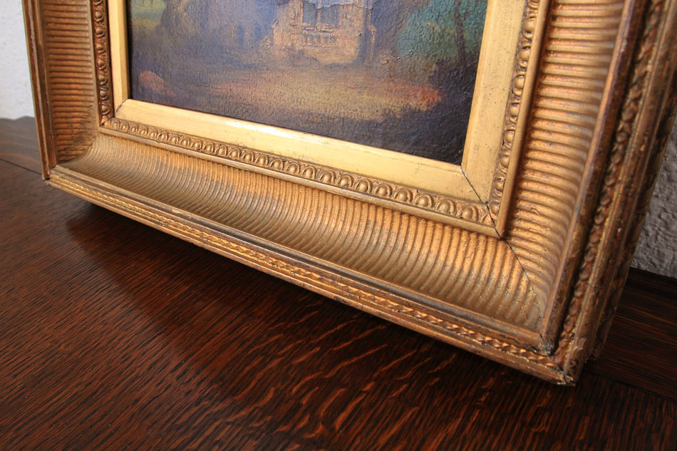 "A runied temple" Oil Painting (油絵)