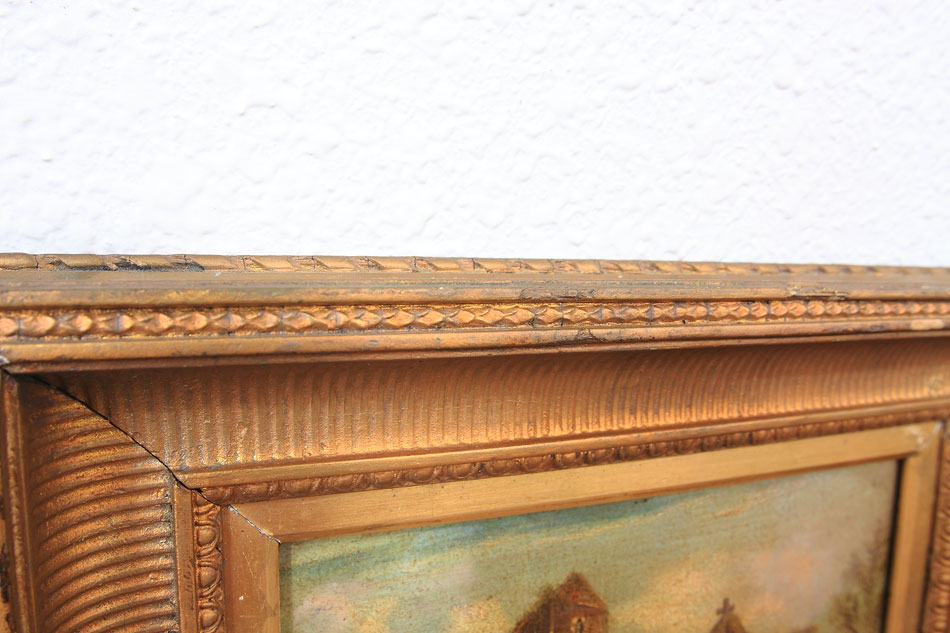 "A runied temple" Oil Painting (油絵)
