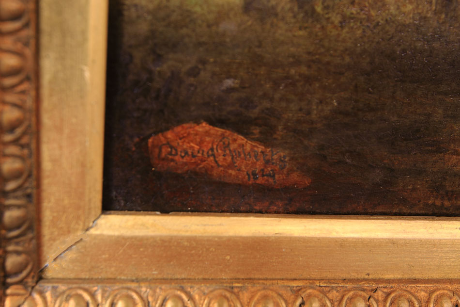 "A runied temple" Oil Painting (油絵)
