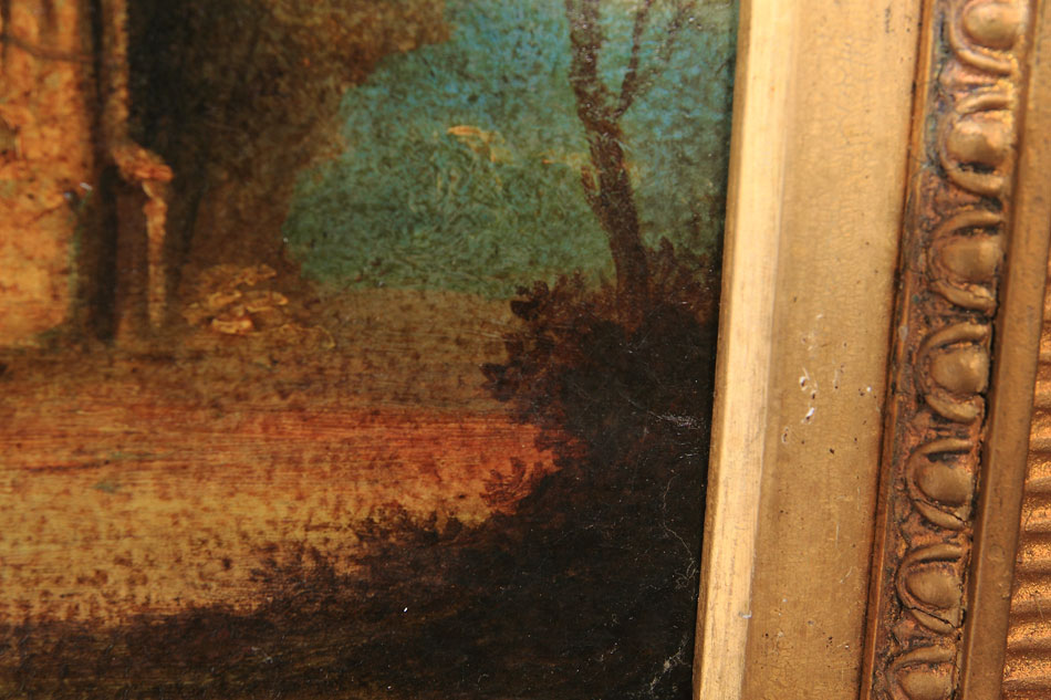 "A runied temple" Oil Painting (油絵)