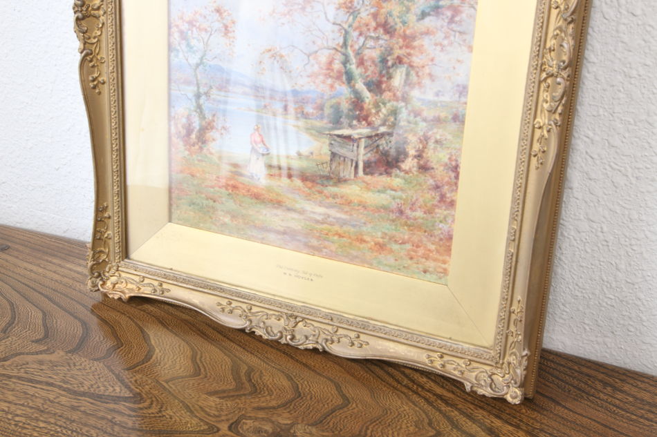 Landscape with a lady / Water Colour(水彩画)