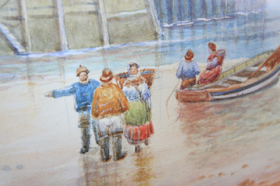 A Coastal scene / Water Colour